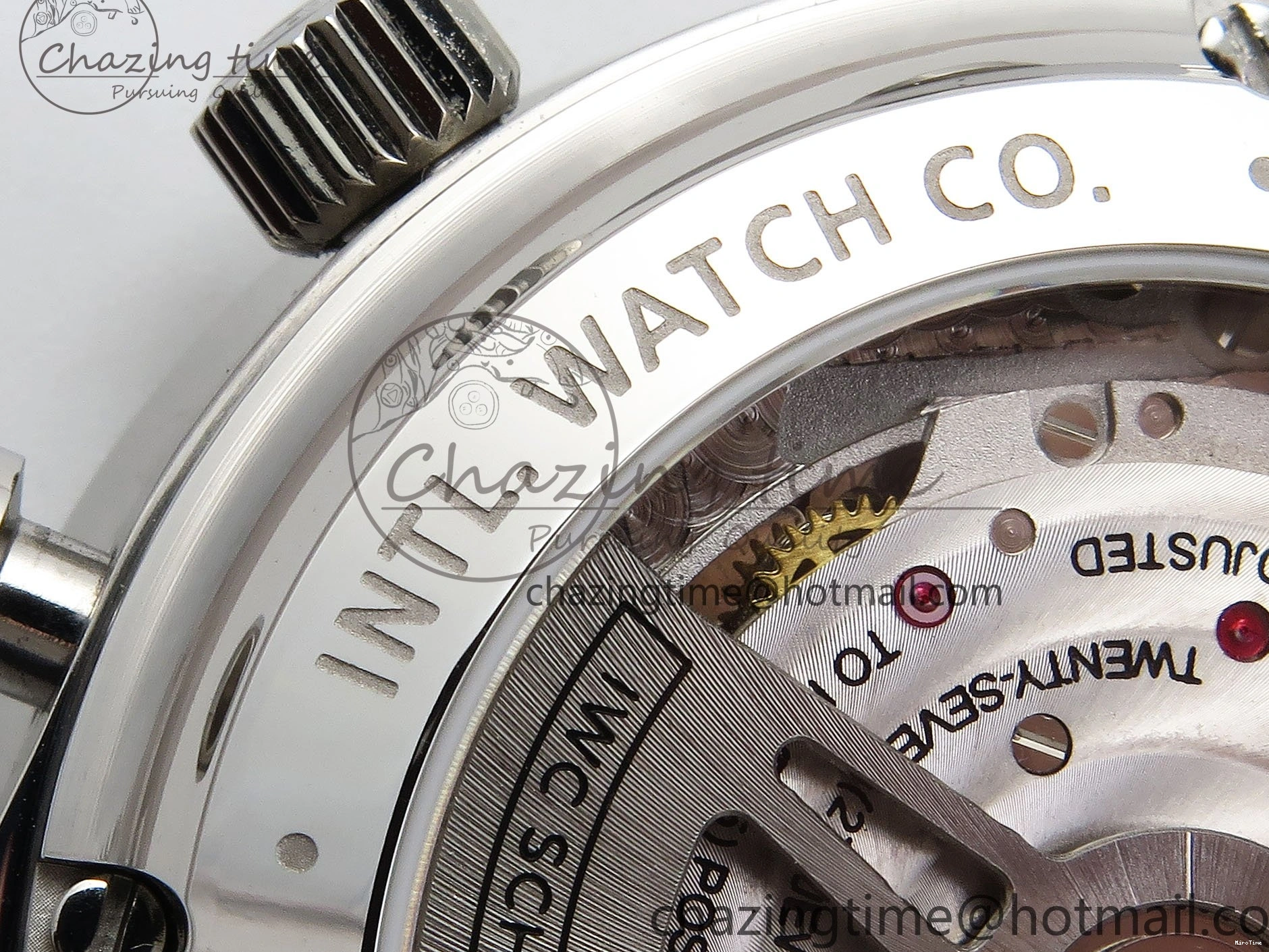 MIROTIME 0301 Reliable Portuguese Chrono IW3716 Z+F 1:1 Best Edition Red Dial on Red Rubber Strap A 7015